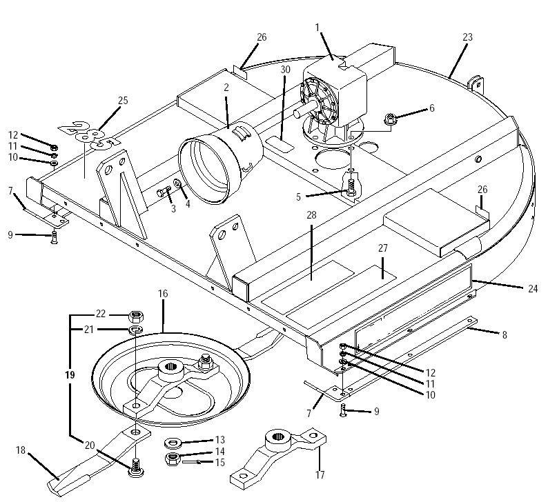 Driveline Pto Shaft And Gearbox For Rotary Cutter Flex-wing