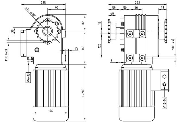 Motor Gearboxes For Hoisting Systems Of Greenhouse