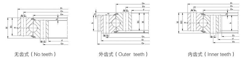 Standard 01 Series Single Row Gear Slewing Bearing Ring for Crane and Excavator High Quality Slewing Bearings