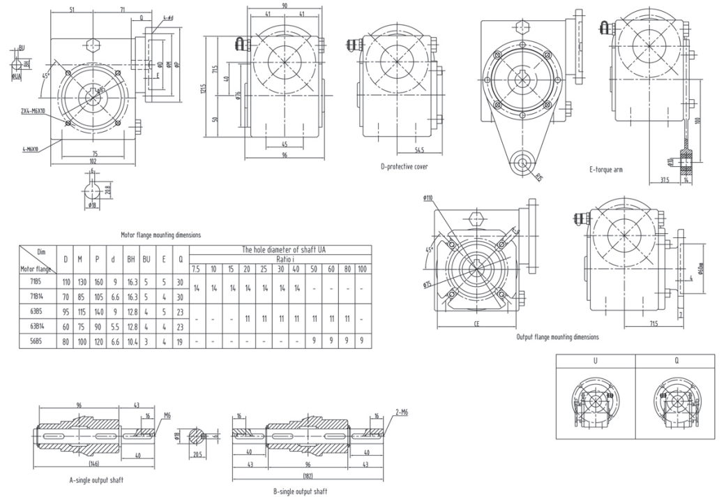 GMSS40 ODM Customized Stainless Steel Speed Reducer Worm Gearbox Corrosion Resistant 304 Box Shell Wheel Core