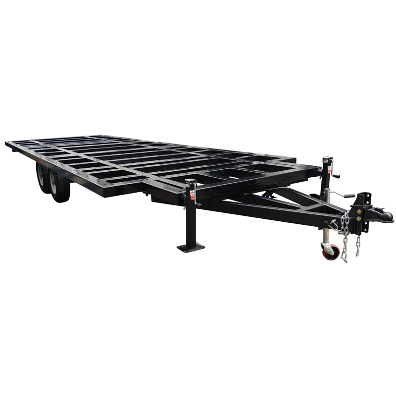 4 Wheeled 4000kg Load Travel Trailer for Camping, Traveling, Shipping Containers, RVs