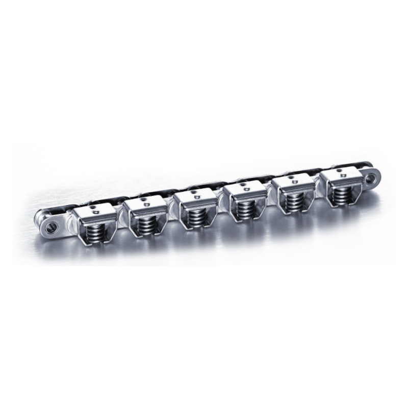 08B1GC-D Stainless Steel Clamp Roller Chain for Film Label Conveying with Clamp Extra Plastic (D-type)