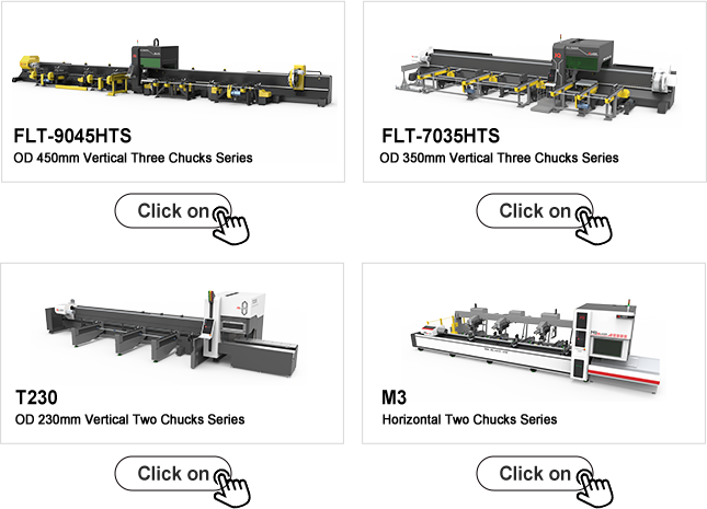 H Beam Profile and Pipe Laser Cut 12m 450mm Three-Chuck Tube Fiber Laser Cutting Machine