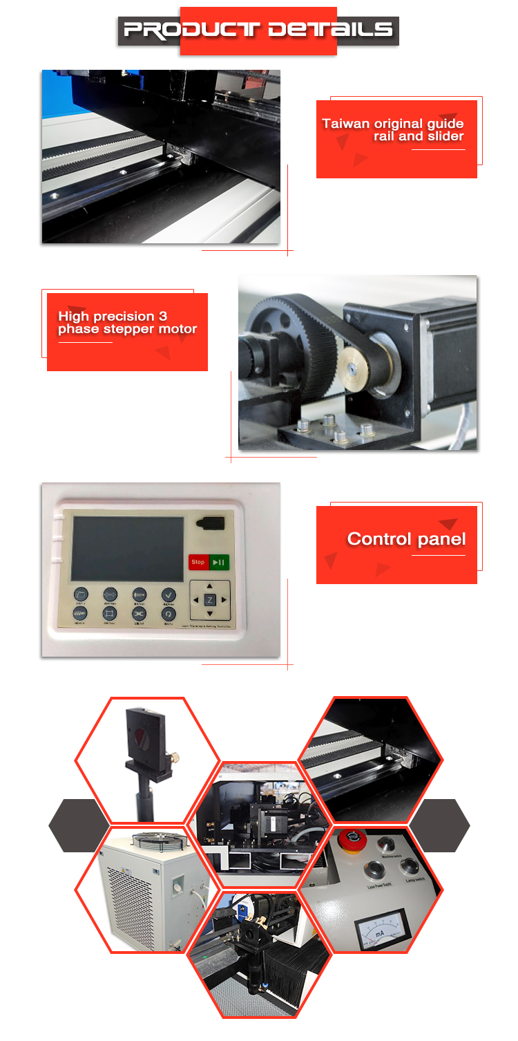 EP 1325 CNC Laser Application Wood Co2 Laser Cutting Engraving Machine 100w 150w Price