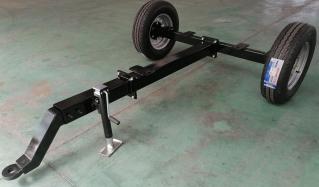 2 Tons Load 2 Wheel Axle Trailer Rear Axle Assembly Axle Chassis with Brake Tire