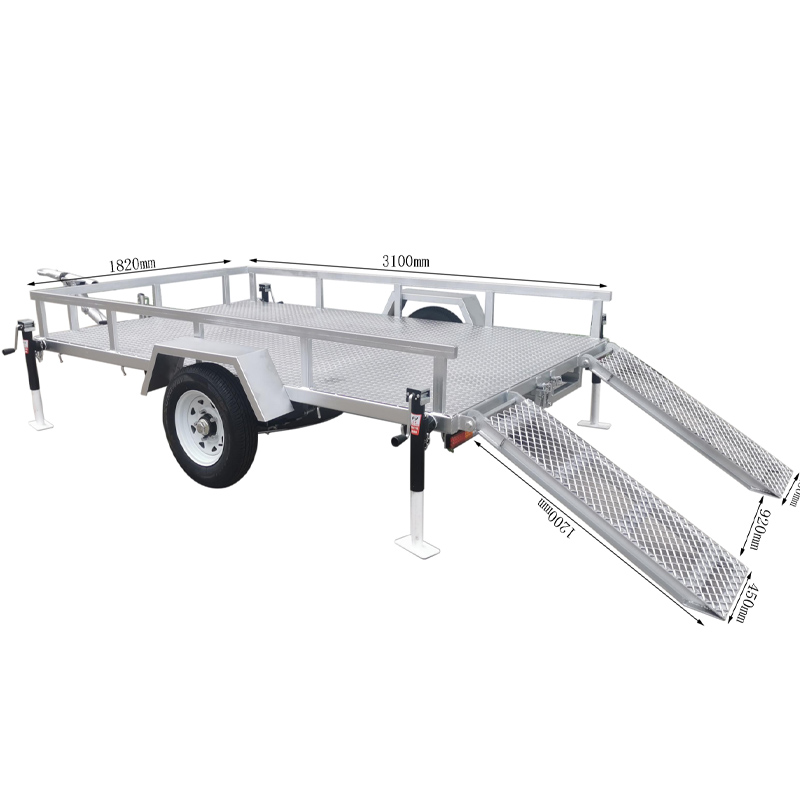 Customizable Size Excavator ATV Small Loader 900-3500kg Trailer for Transportation