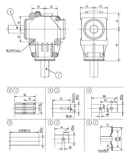 11HP Agricultural EP150 Series Gearbox 1:1 Ratio Fertilizer Spreader