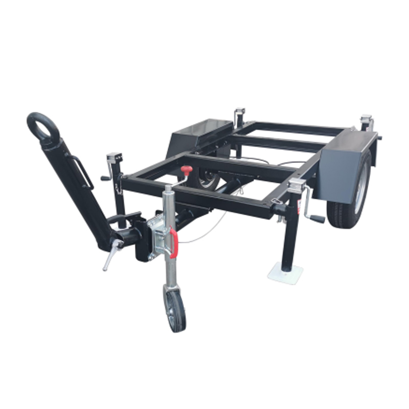 2-wheel Axle Trailer Rear Axle Assembly with Jack Legs Load 1500kg