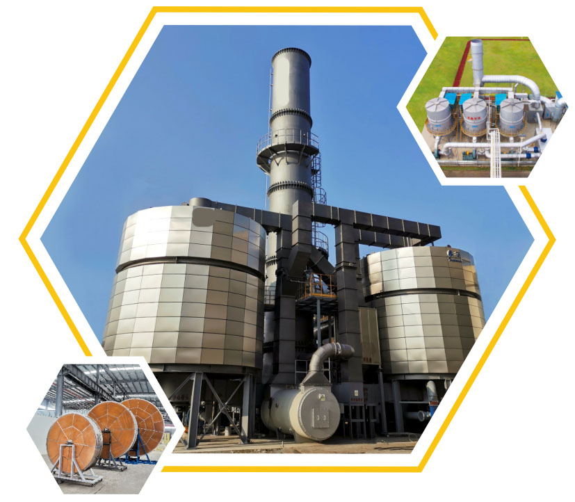 Fine Chemical Industry VOCs Exhaust Gas Treatment RTO Regenerative Thermal Oxidizer