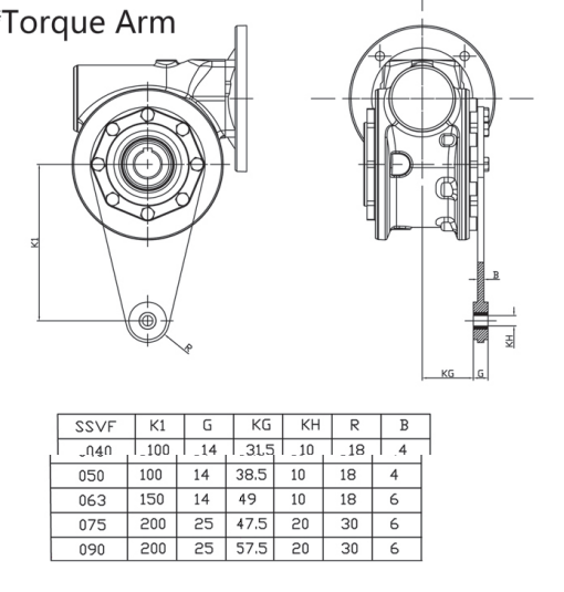 SSVF63 Customizable ODM Worm Gearbox Stainless Steel 304 Speed Gear Reducer