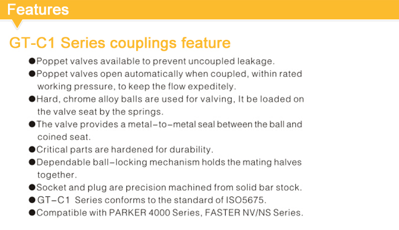 Guaranteed Quality 4000 NPT/BSP ISO5675 Series 3/8 Sizes Ball Valve Type Thread Coupling&quick Disconnect Coupler
