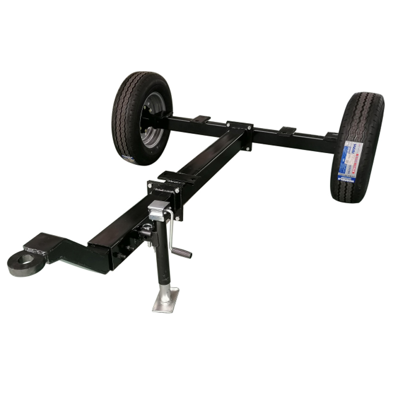 2 Tons Load 2 Wheel Axle Trailer Rear Axle Assembly Axle Chassis with Brake Tire