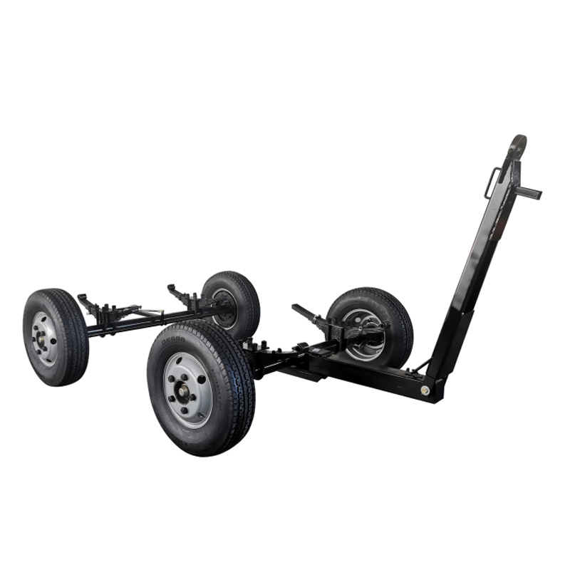 Heavy Duty Front Rear  Front Axle Steering 6000KG Load 4-Wheel Trailer for Air Compressors Generator Sets Various Equipment