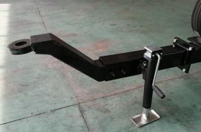 2 Tons Load 2 Wheel Axle Trailer Rear Axle Assembly Axle Chassis with Brake Tire