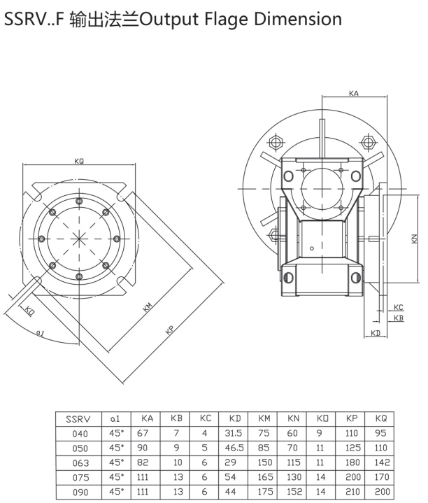 Corrosion Resistant SSRV050 Stainless Steel Worm Gearbox Customizable ODM Motor Drive Speed Reducer with Gear Wheel Reduction