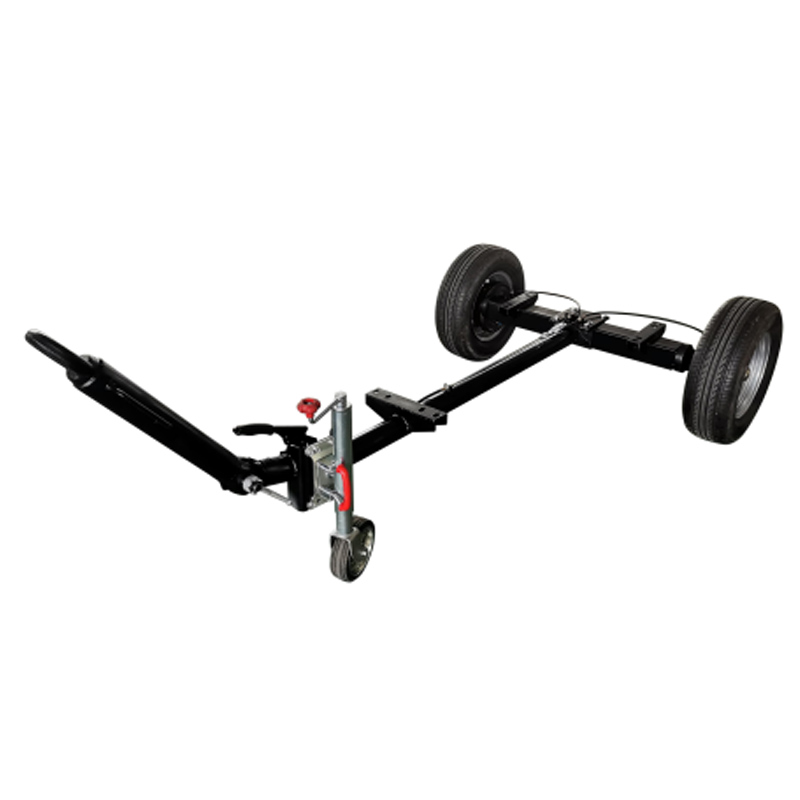 2-wheel Axle Trailer Rear Axle Assembly with Jack Legs Load 1500kg