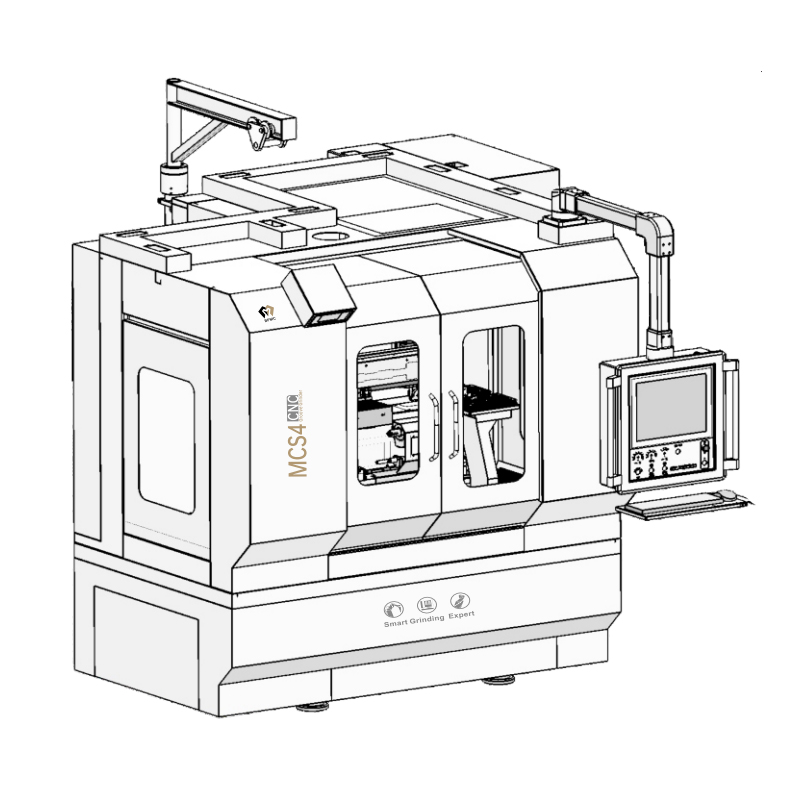MCS4/MCS5 CNC Vertical Lathe Machining Center Roller Grinding Machine Tap Groove Grinder