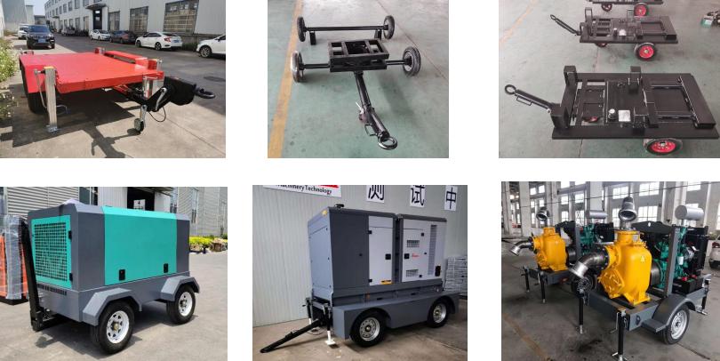 750KG-3000KG Flatbed Trailer Farm Net Cage ATV Trailer