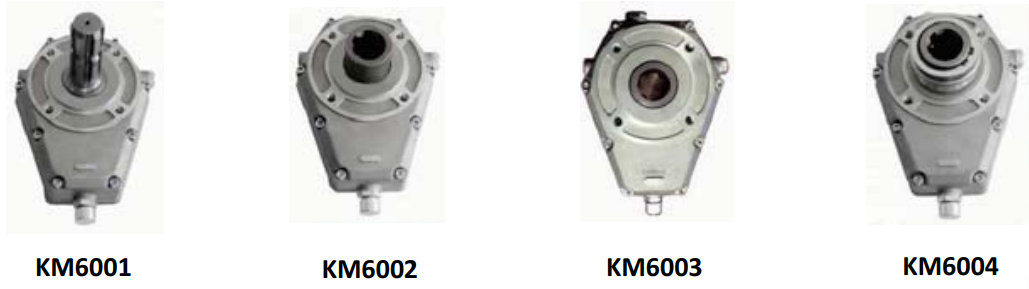 KM6001 Series Pump Over Gear Gearbox PTO Speed Increaser Aluminium Multiplier for Tractor Hydraulic Pump
