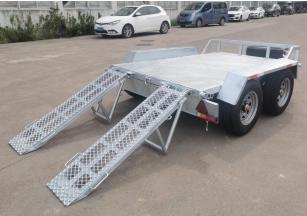 Tractor Trailer 4 Wheel Excavator ATV Lift Transport Trailer of 1500kg Load