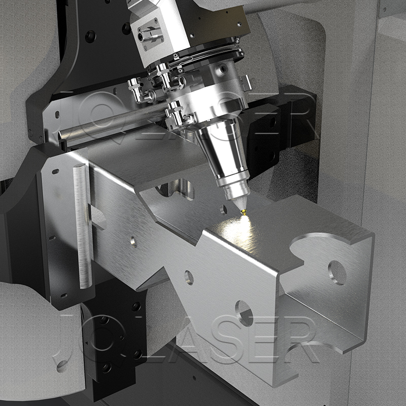 Side-mounted Bed Metal Tube Laser Cutter 450mm Big Diameter Laser Cutting Machines for Large Structural Steel