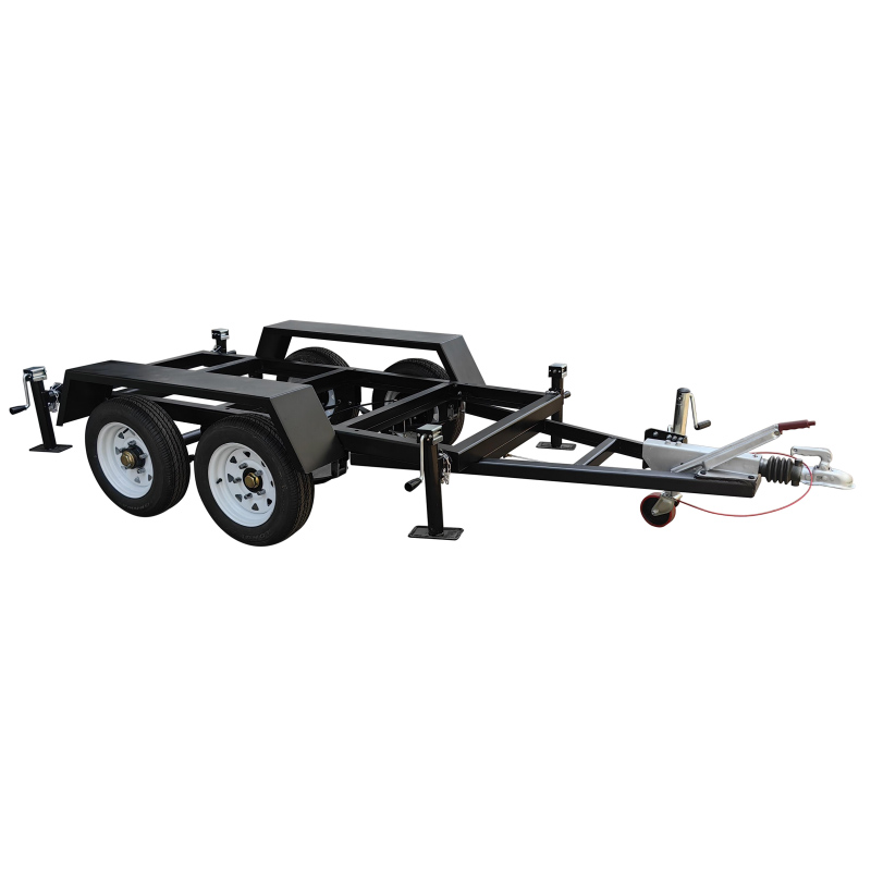 1500kg Load 4 Wheel Mobile Car Tow Dolly Car Steel Frame Chassis Trailer
