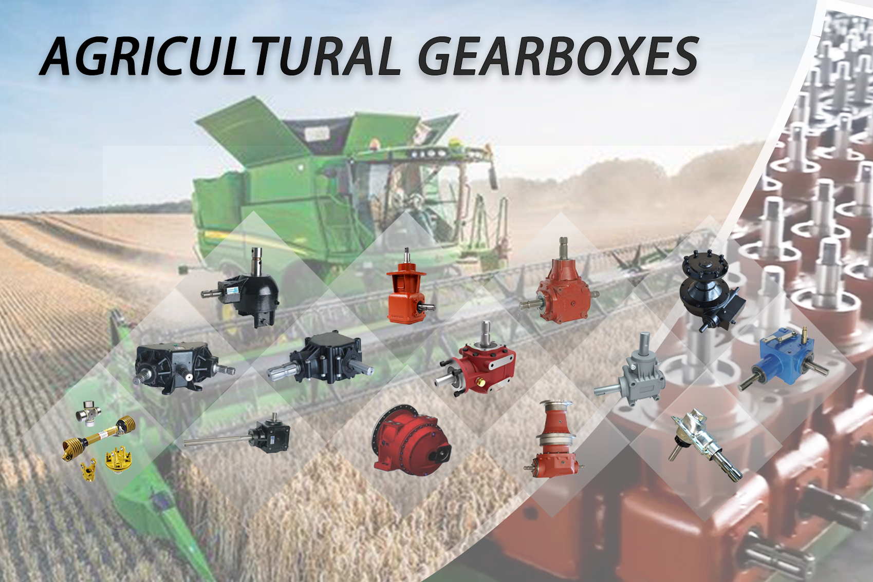 Agricultural Farm Machinery Spreader Gearbox for Fertilizer Sprayers