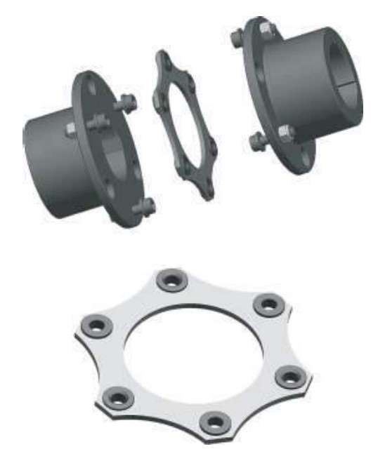 Ept Customized Stainless Steel Shaft Coupling Disc Flexible Diaphragm OEM Support