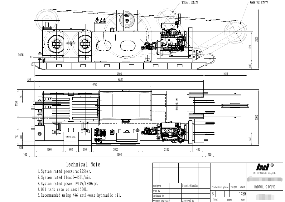 Ep 150 Ton Hydraulic Winch