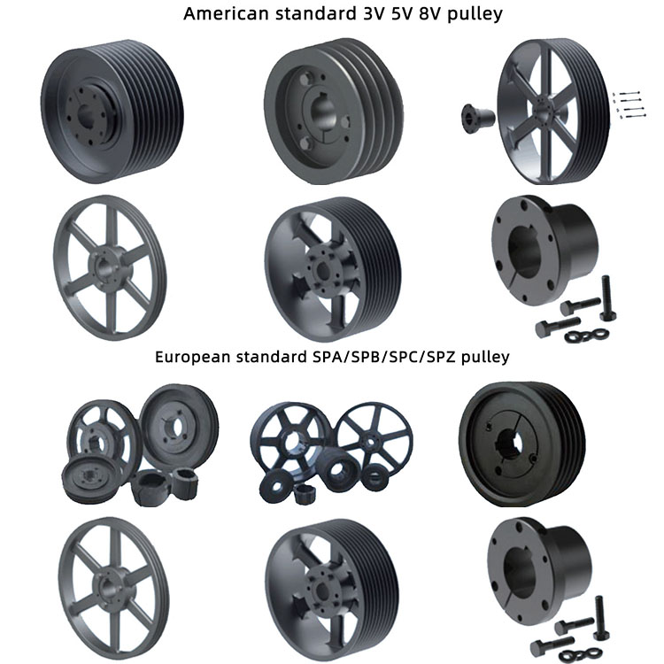 Great Price Multifunctional Taper Bore V-Belt Pulley Steel Material
