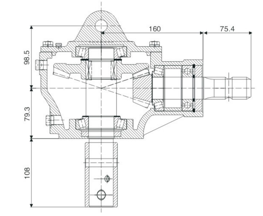 EP-01-724 China Professional Manufacture Gearbox Pit Digger for Agricultural