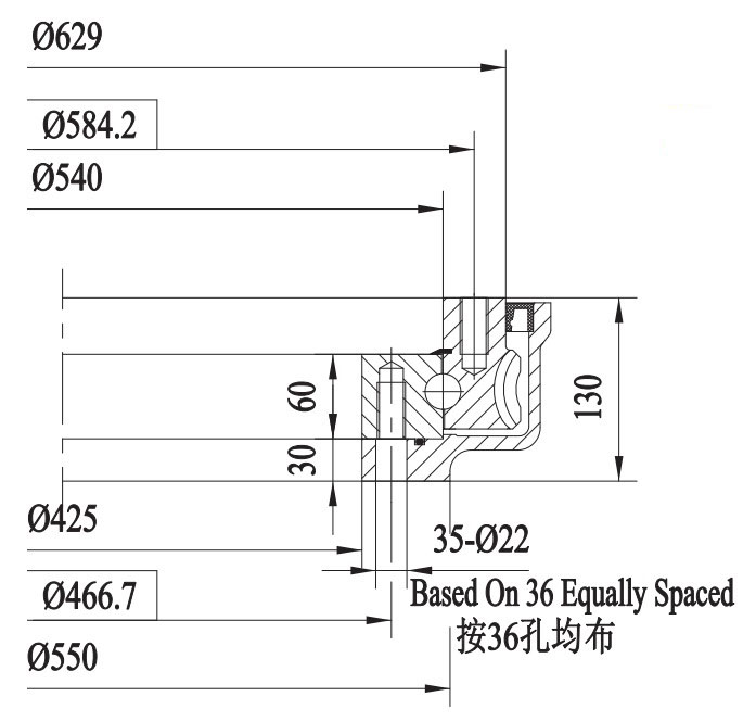 FWA Series Slewing Drive Speed Reducers High Performance Excavator Accessories-FWA21-2 Drive Reducer