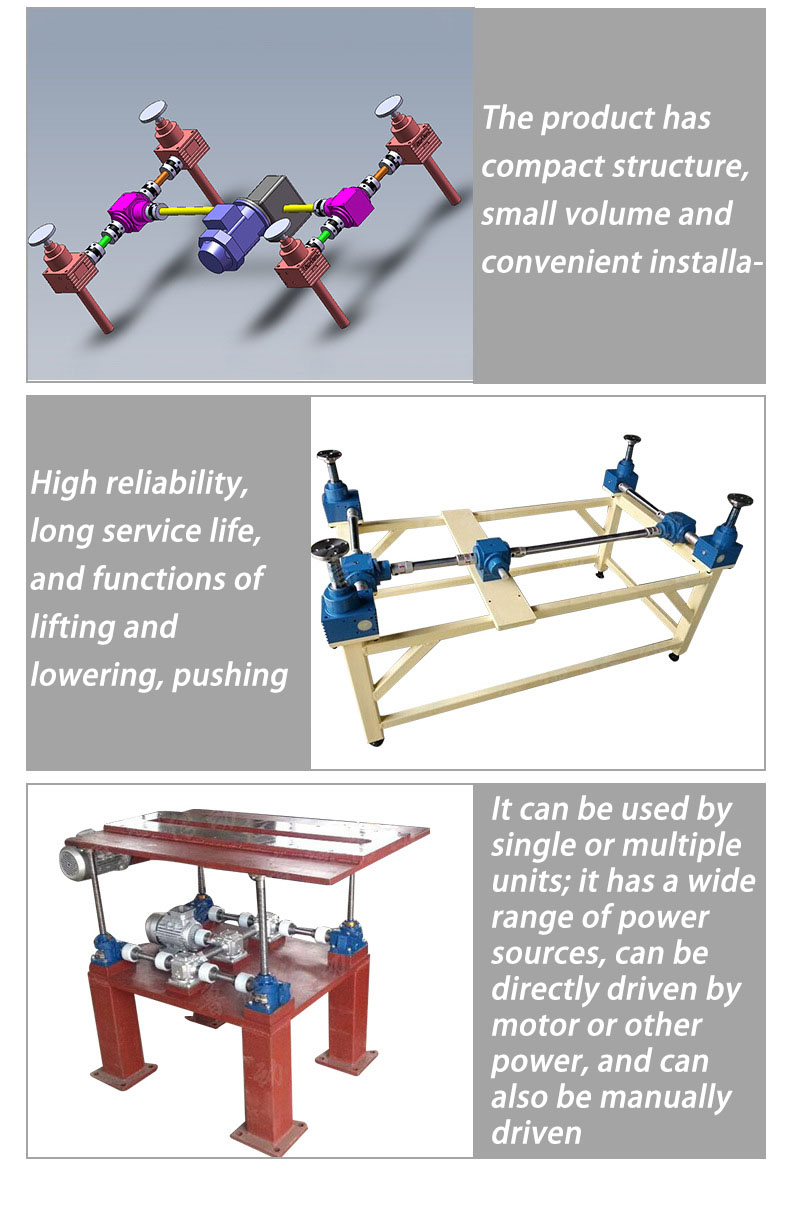 High Precision Worm Gear Screw Jacks High Quality Pneumatic Vertical Screw Jack Table
