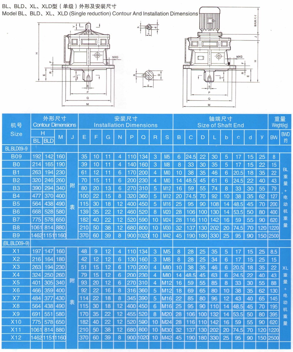 Xuzhou Cycloidal Series Planetary Reducer X9 B6 Cyclo Drive Gearbox for Blender Steel Material OEM Customized Support