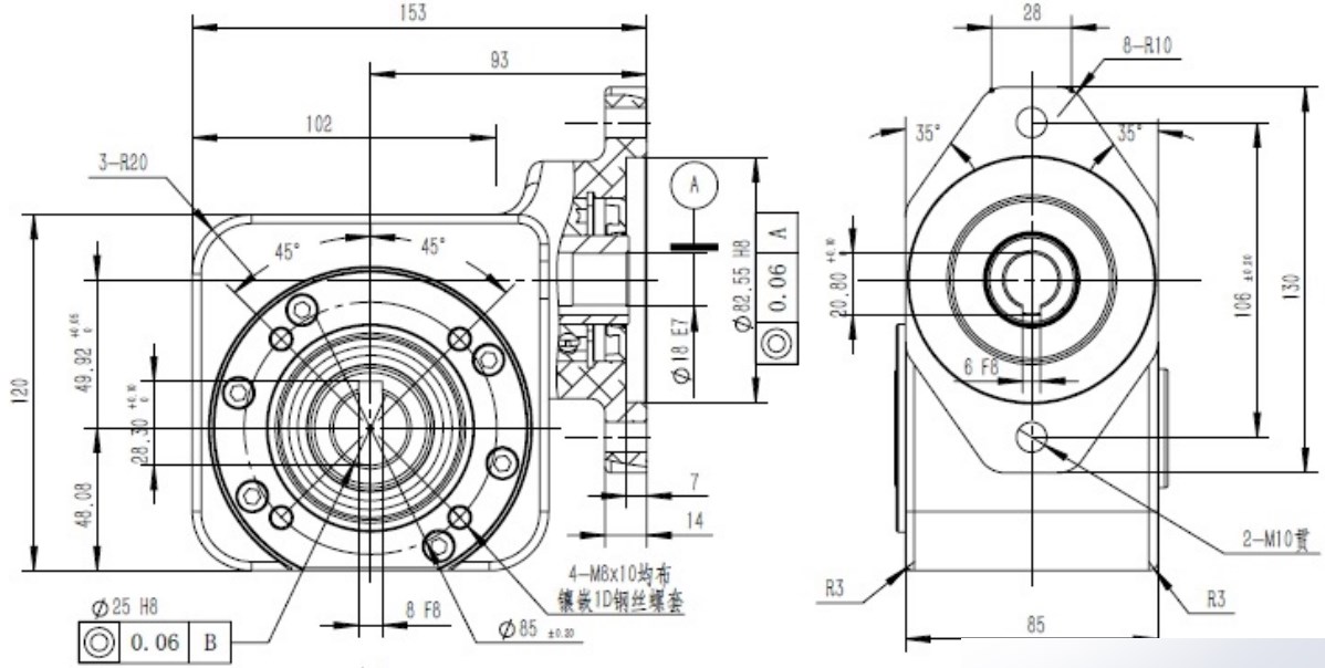 Customized High Torque Non Standard Gear Motor Reducer Worm Gearbox for Radar Solar Energy
