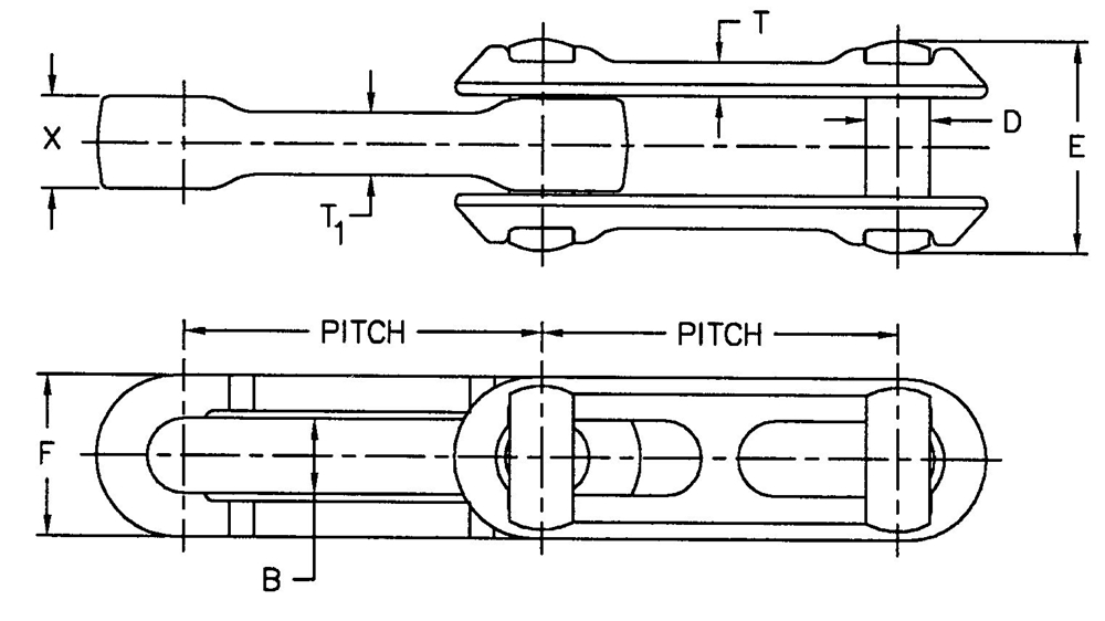 China Manufacture Regular Type Rivetless Drop Forged Bar Loop Chain With T-head Pin with High Quality