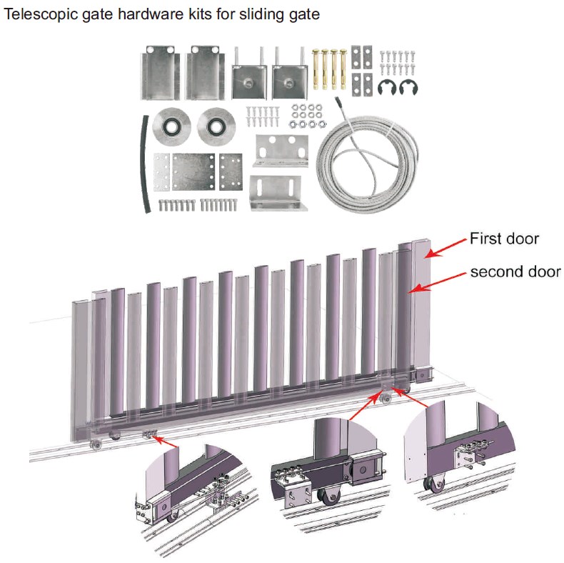 Easy Installation Automatic Sliding Gate Motor Light Duty Sliding Gate Opener for 300kg Sliding Gate Operator