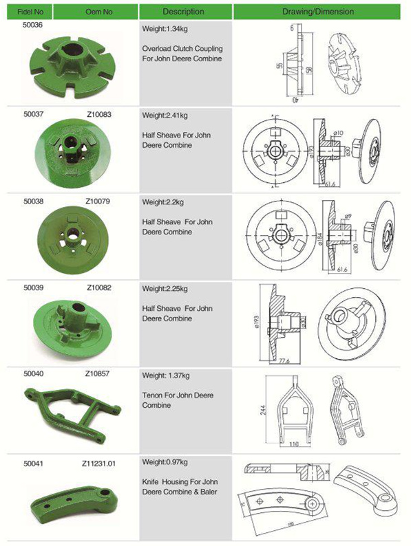 Multifunctional Parts Seed Separtor for Replacement of John Deere Seeder Agricultural With Great Price