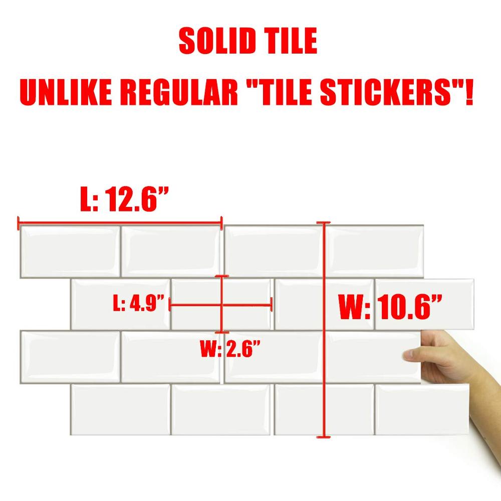 Newest Design Popular Style Peel and Stick Bathroom Tile Backsplash Wallpaper Home Decoration 3d