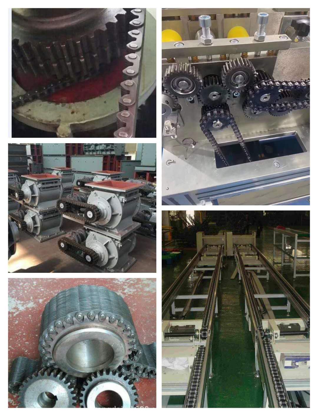 ANSI C100 Roller Chain with Straight Side Plates