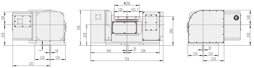 WT-S250 Hot Selling Cheap Custom 5 Axis Industrial Cnc Machining Center Accessories