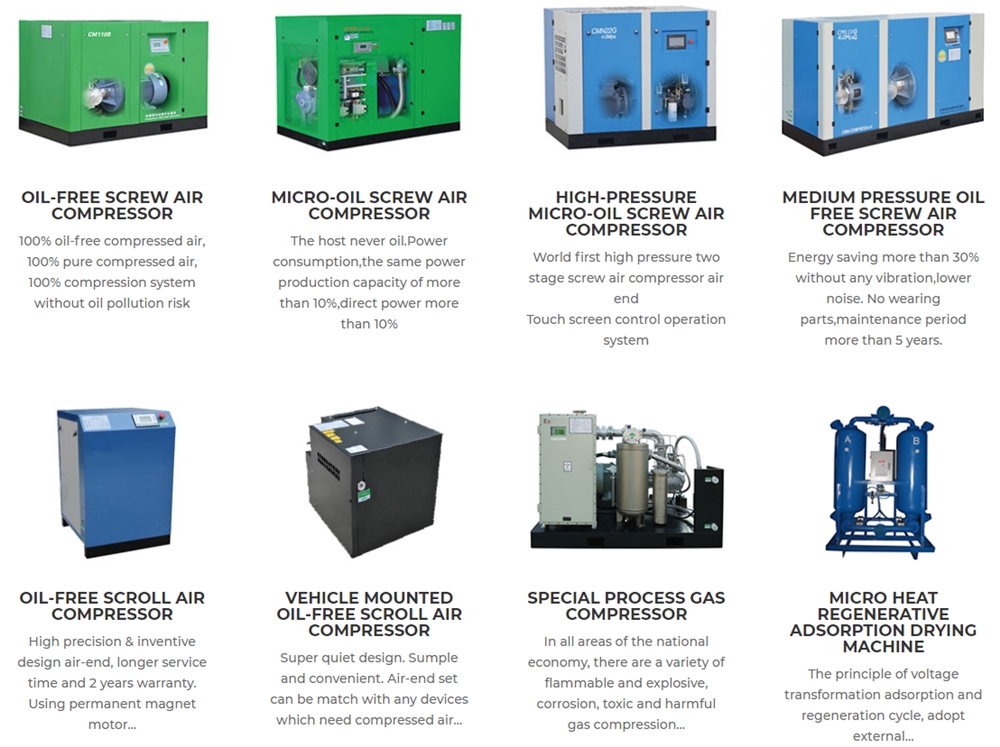 Patent Technology 30 bar ~40 bar  High Pressure Oil-free PM VSD Two-stage Rotary Screw Booster Air Compressor for PET Blower Mac