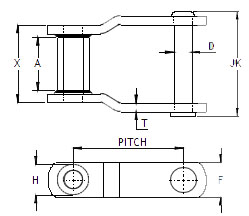 China Manufacture Wh Series Wh78 Wh188 Wh124 Wh106 Wh111 Wh132 Wh150 Wh155 Wh159 Hard Soft Bend Welded Mill Chain