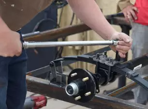 1750lbs-3000lbs Right Angle Trailer Drop Axle Trailer Spindle