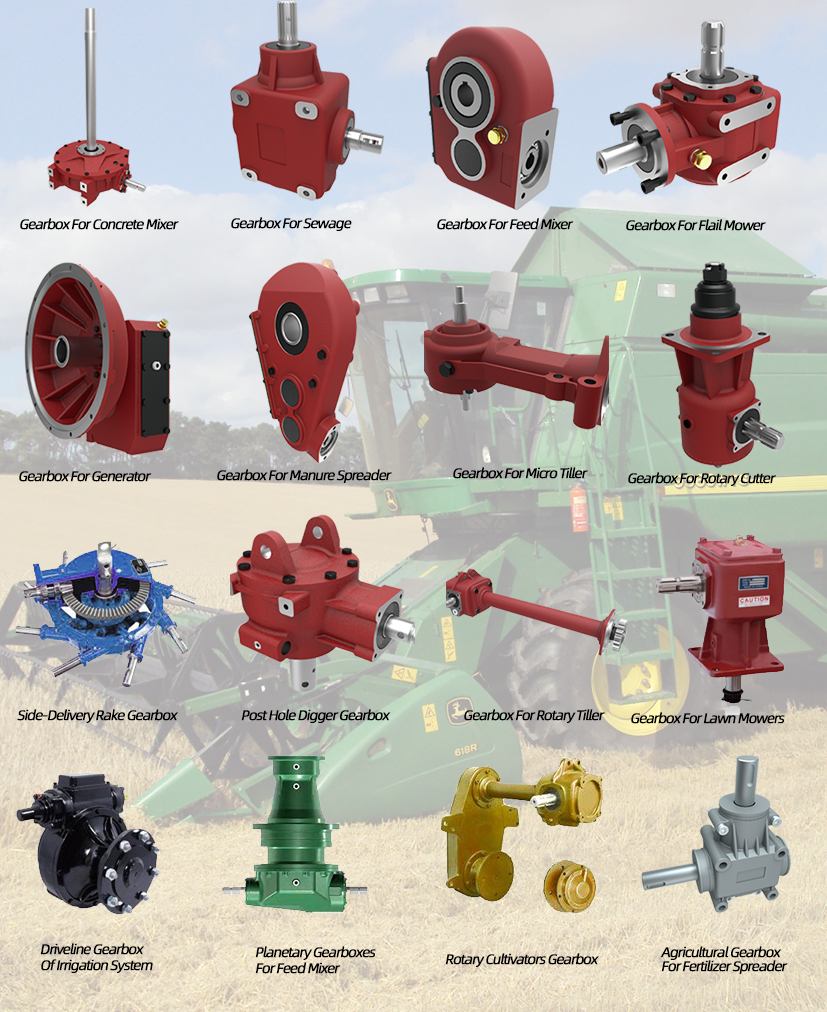 Agricultural T92 Series 163HP Gearbox for Rotary Mower Bales Shredders