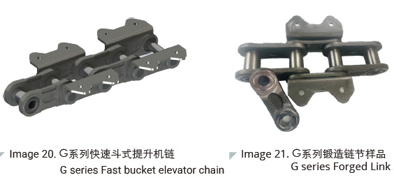 Customisable Durable Alloy Steel Bucket Elevator Chain with Attachment for Mining Industry