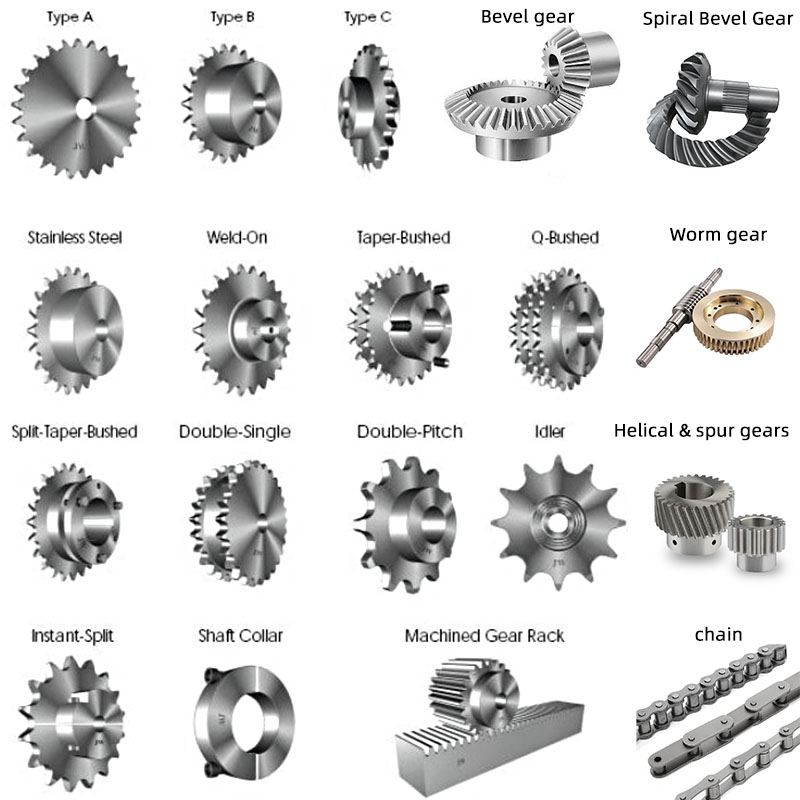 Ansi/din Standard Gear Wheel Stainless Steel Taper Lock Qd Drive Double Pitch Weld-on Finished Bore Roller Chain Sprocket