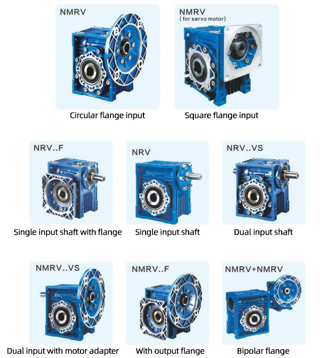 Good Quality RV SERIES Series Worm Gear Box Reductor with Flange