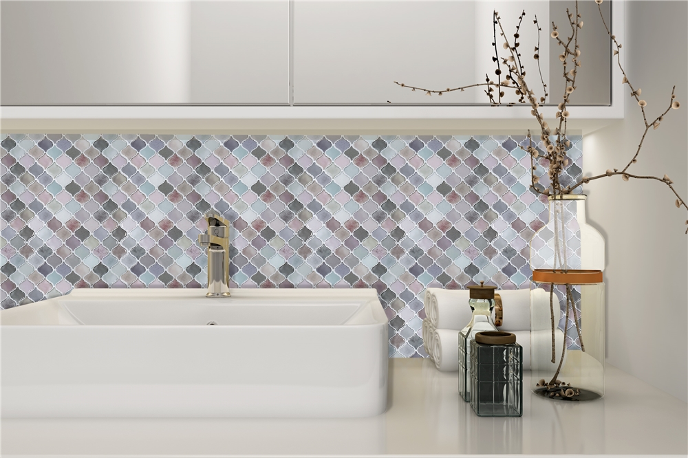 Newest Design Popular Style Peel and Stick Bathroom Tile Backsplash Wallpaper Home Decoration 3d