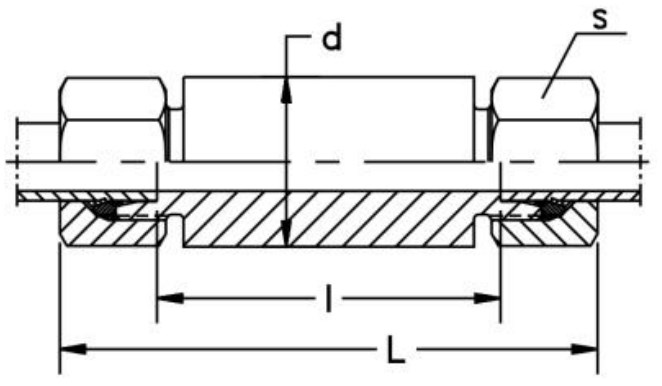 Weld Bulkhead-ESV Hydraulic Fitting for Hydraulic Cylinder Parts